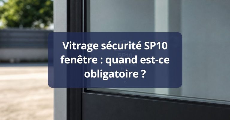 Vitrage sécurité SP10 quand est-ce obligatoire