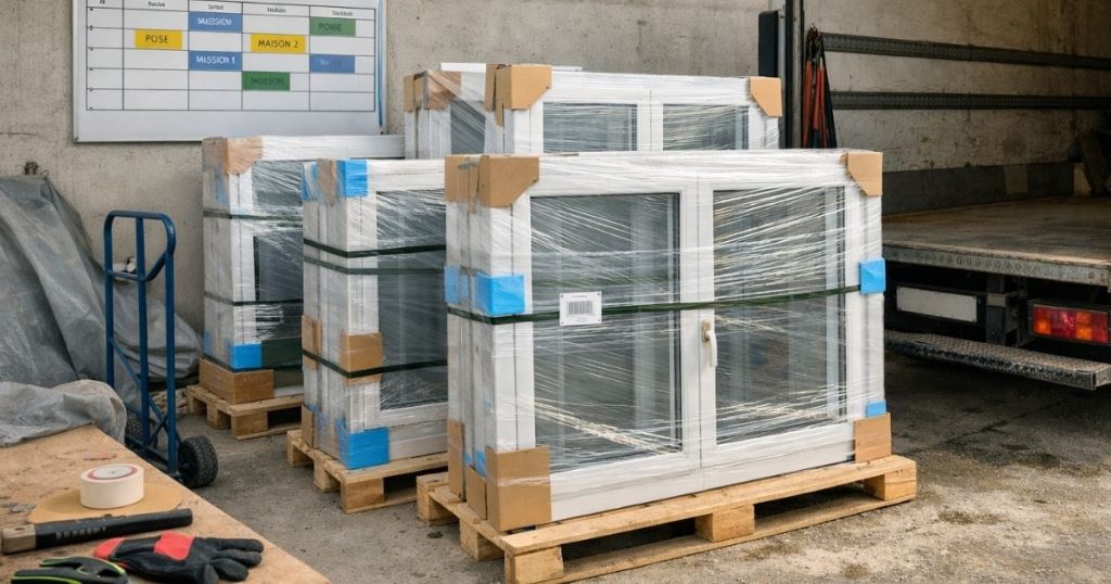 Étapes de pose fenêtre sur mesure à Château-Gontier délai de fabrication par Kalio Menuiserie