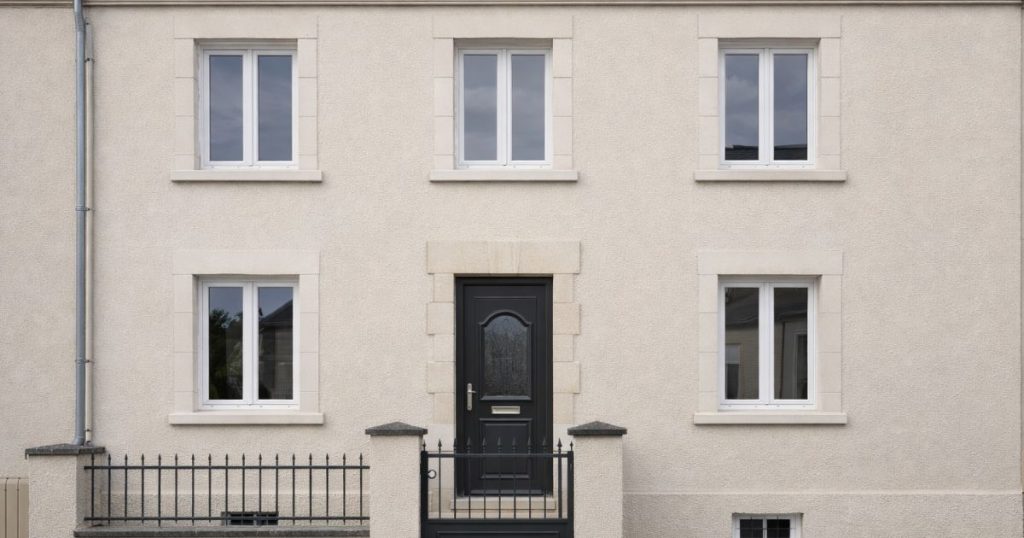 Lot de fenêtres PVC neuves posées dans une maison de ville au Mans par Kalio Menuiserie