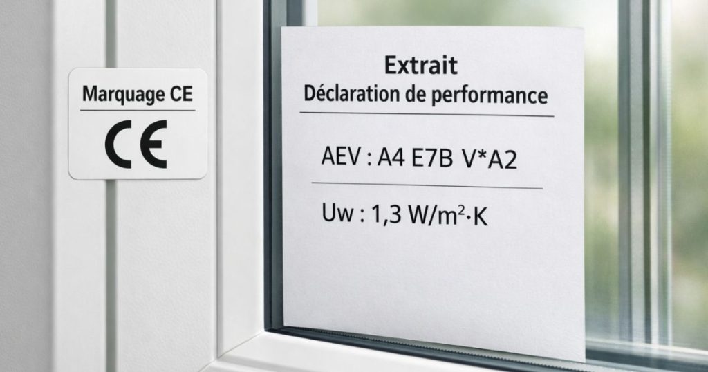 Marquage CE et déclaration de performance d’une fenêtre par Kalio Menuiserie