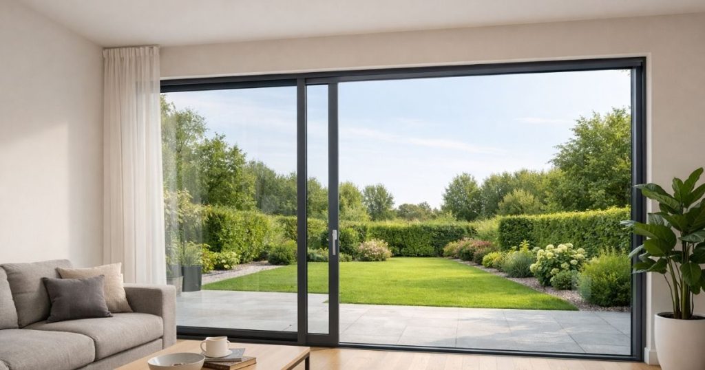 Prix d’une baie vitrée sur mesure en aluminium à Vitré par Kalio Menuiserie