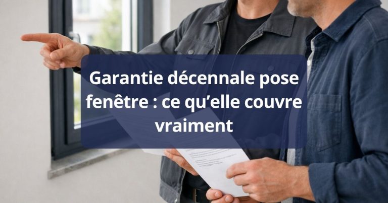 Garantie décennale de pose de fenêtre ce qu’elle couvre vraiment