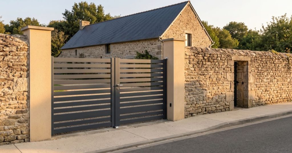 Motorisation de portail à Château-du-Loir : vantaux entrouverts sans personne pour les pousser