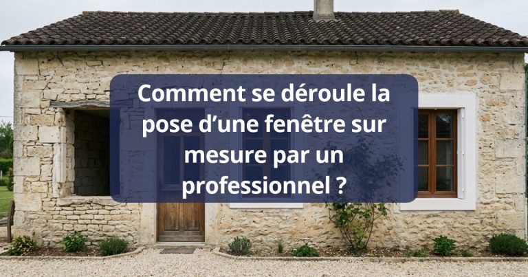 Façade en cours de chantier : une ouverture sans fenêtre, les deux autres déjà équipées de menuiseries neuves